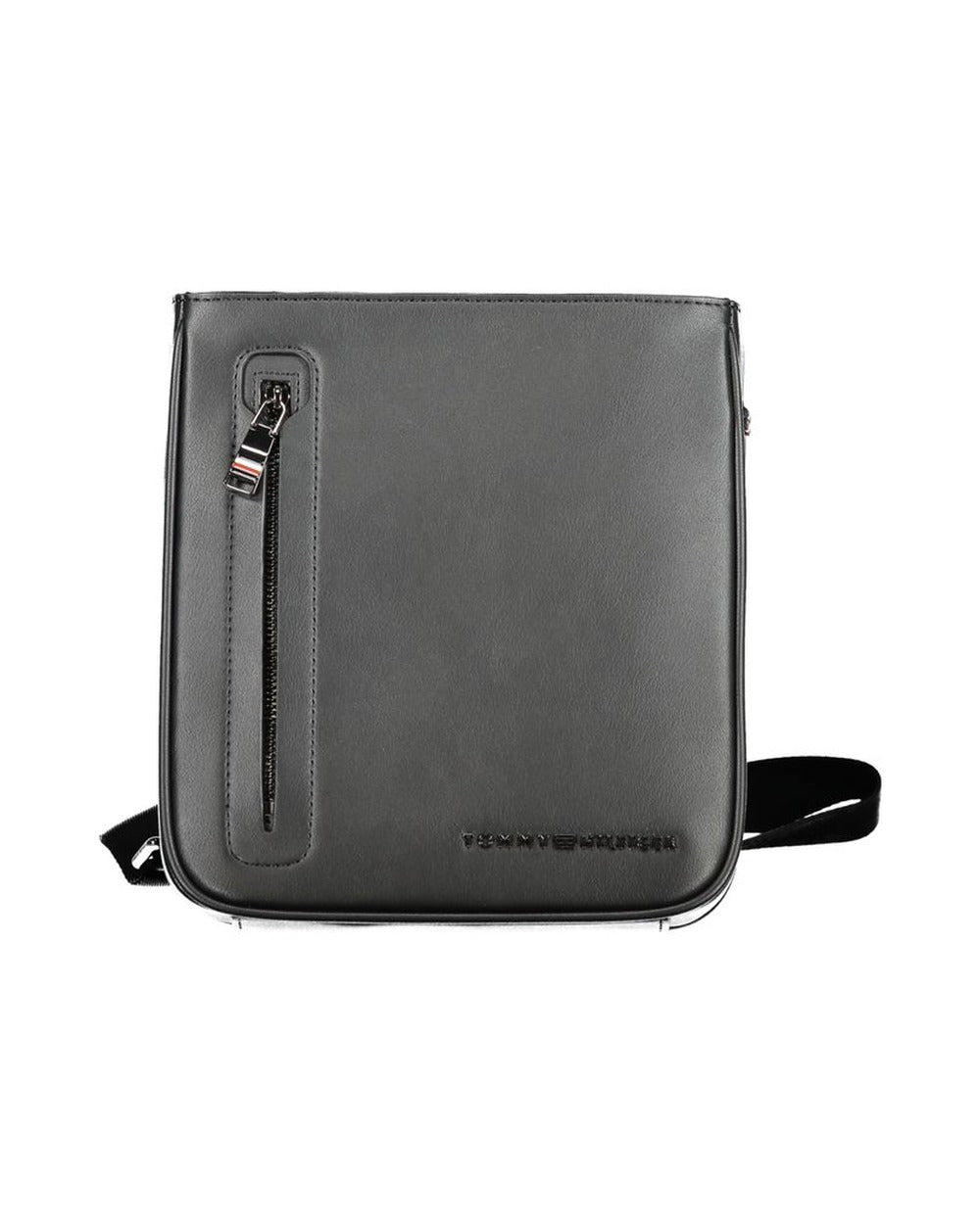 Tommy Hilfiger Black Polyurethane Men's Shoulder Bag