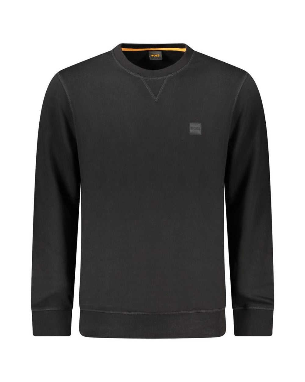 Hugo Boss Black Cotton Men Sweater