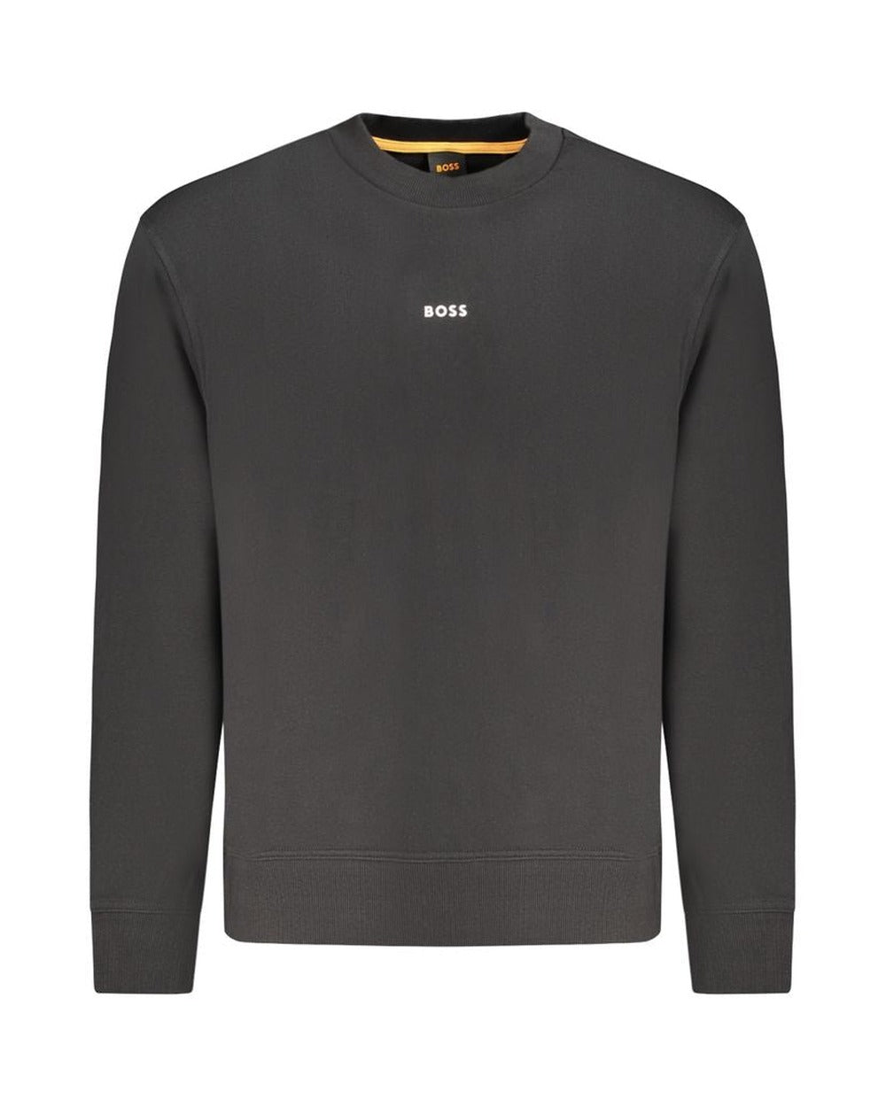 Hugo Boss Black Cotton Men Sweatshirt