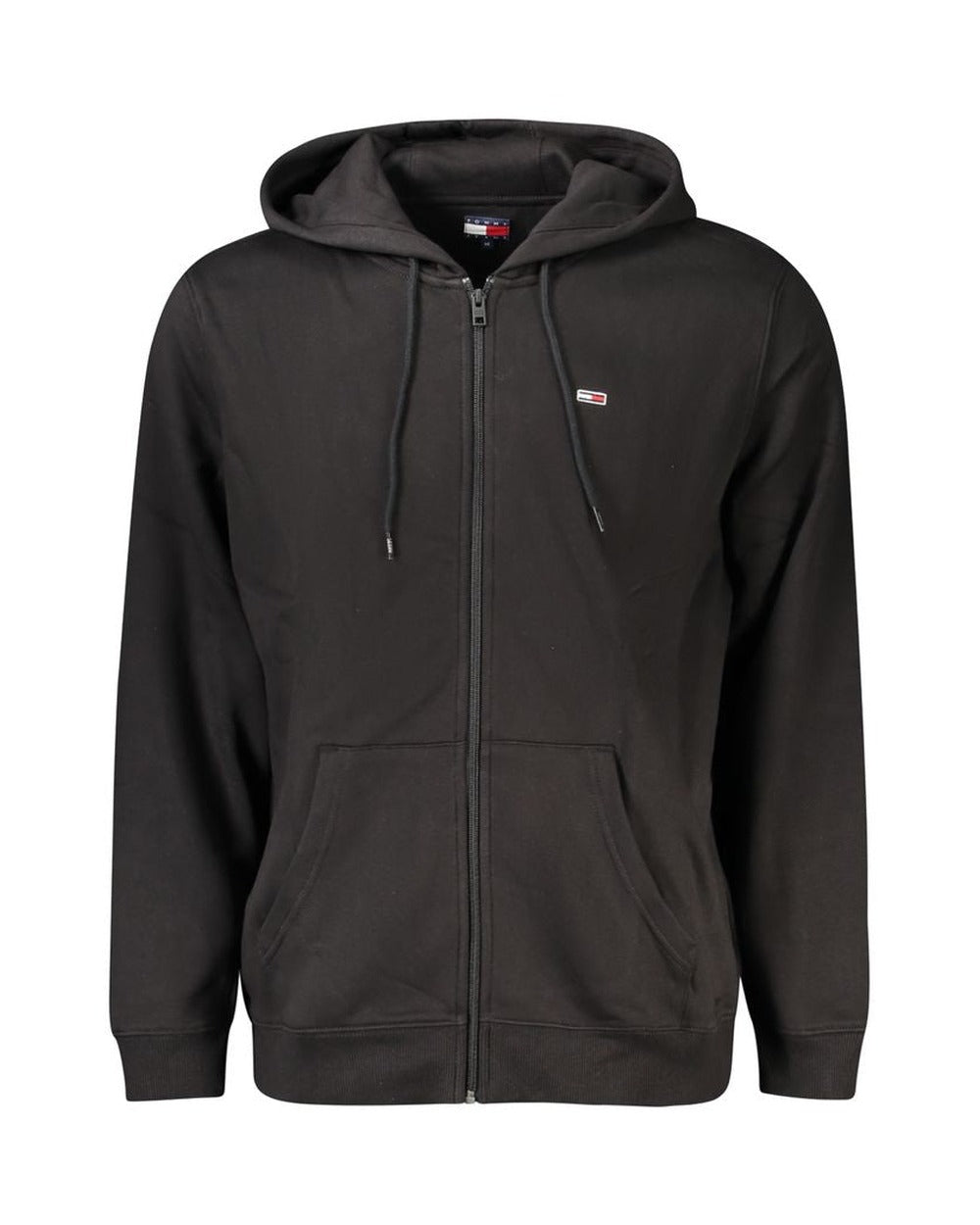 Tommy Hilfiger Black Cotton Men's Hoodie Sweatshirt