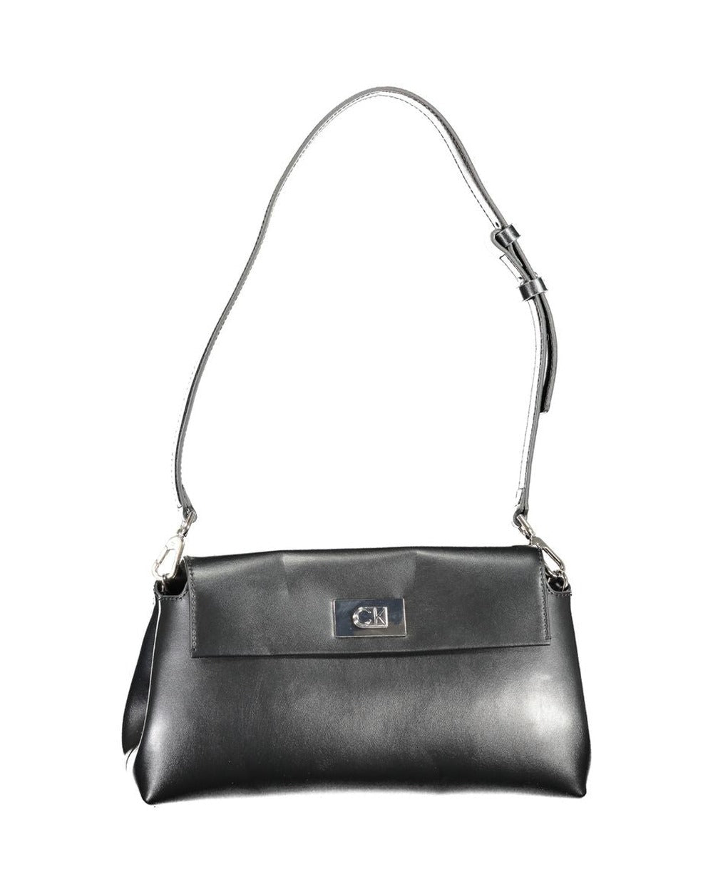 Calvin Klein Nero Polyurethane Women Shoulder Bag
