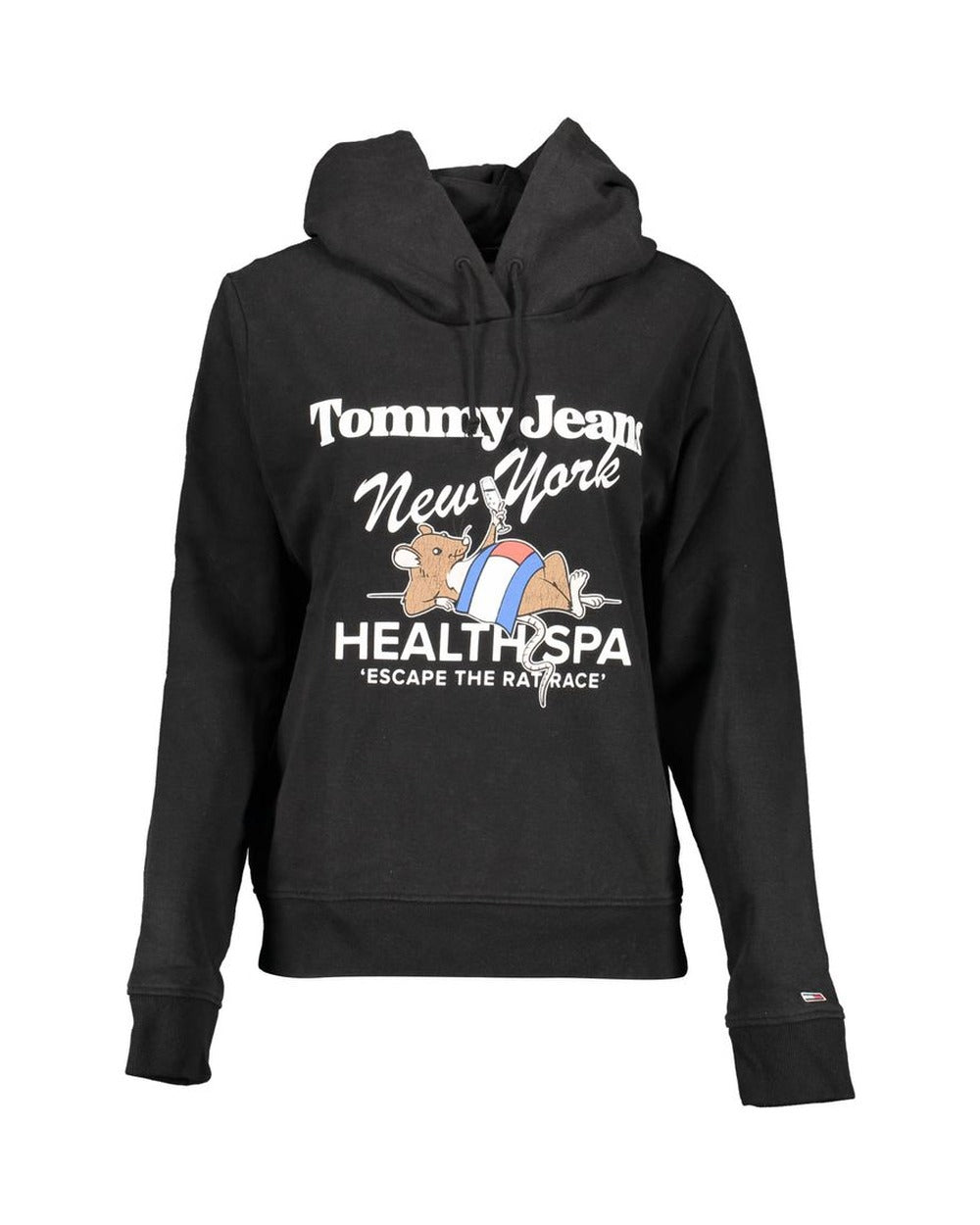 Tommy Hilfiger Black Cotton Women's Hoodie