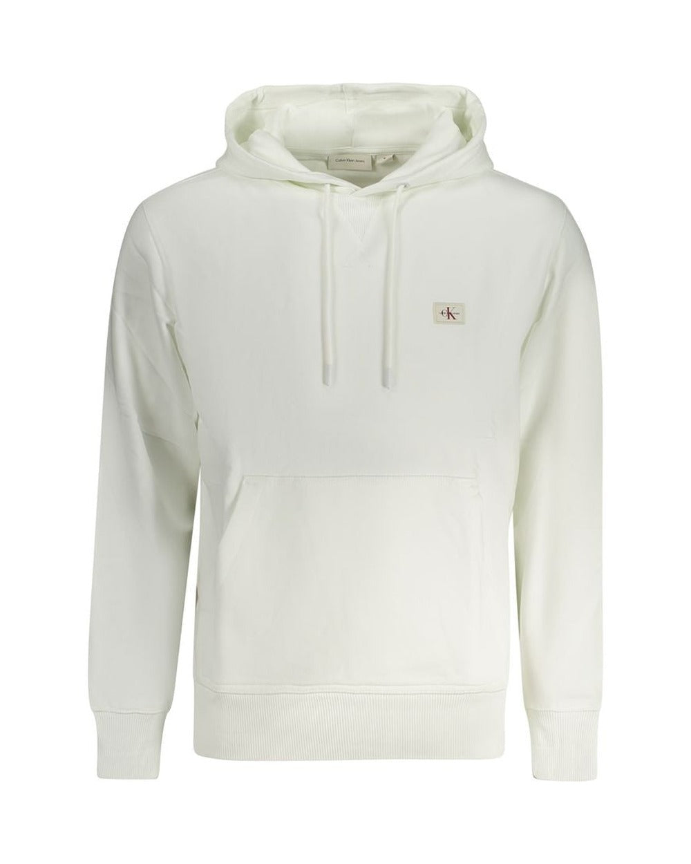 Calvin Klein White Cotton Men's Hooded Sweatshirt