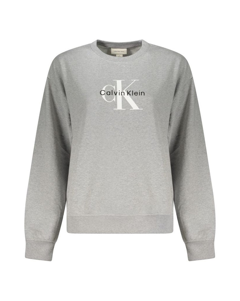 Calvin Klein Grigio Cotton Women Sweatshirt