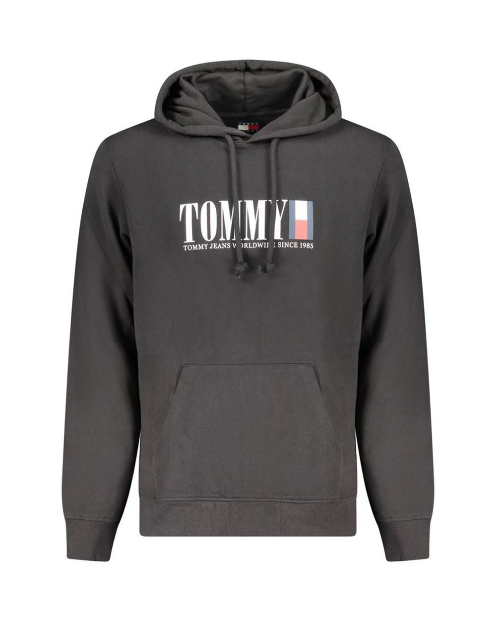 Tommy Hilfiger Black Cotton Men's Hoodie