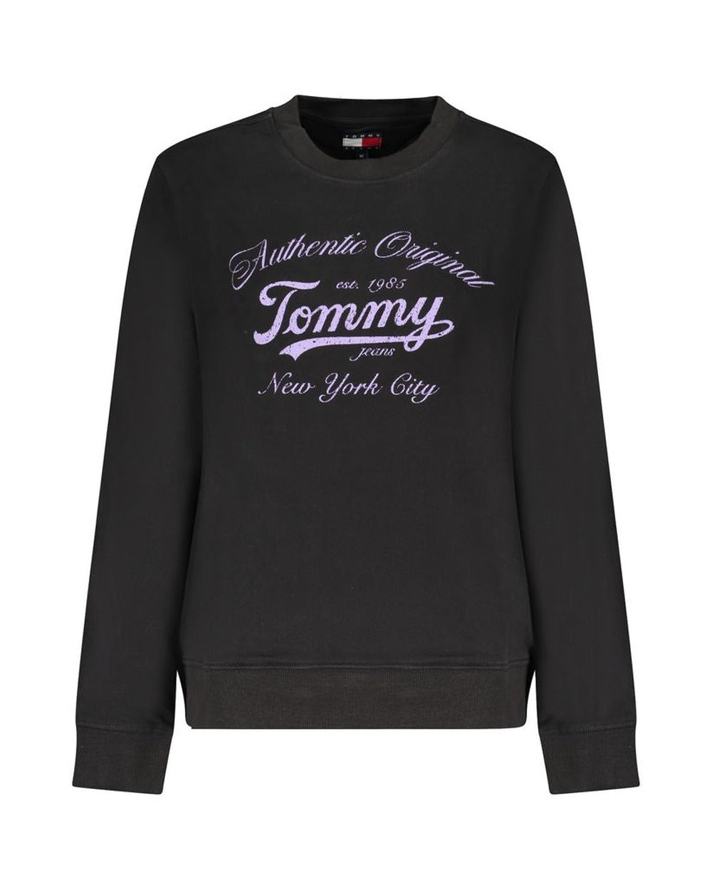 Tommy Hilfiger Black Cotton Women Sweatshirt