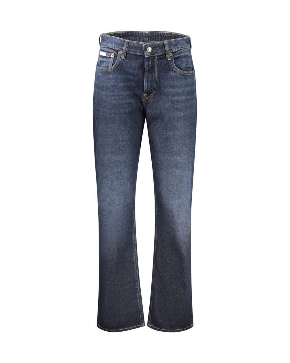 Calvin Klein Blue Cotton Women's High-Rise Jeans