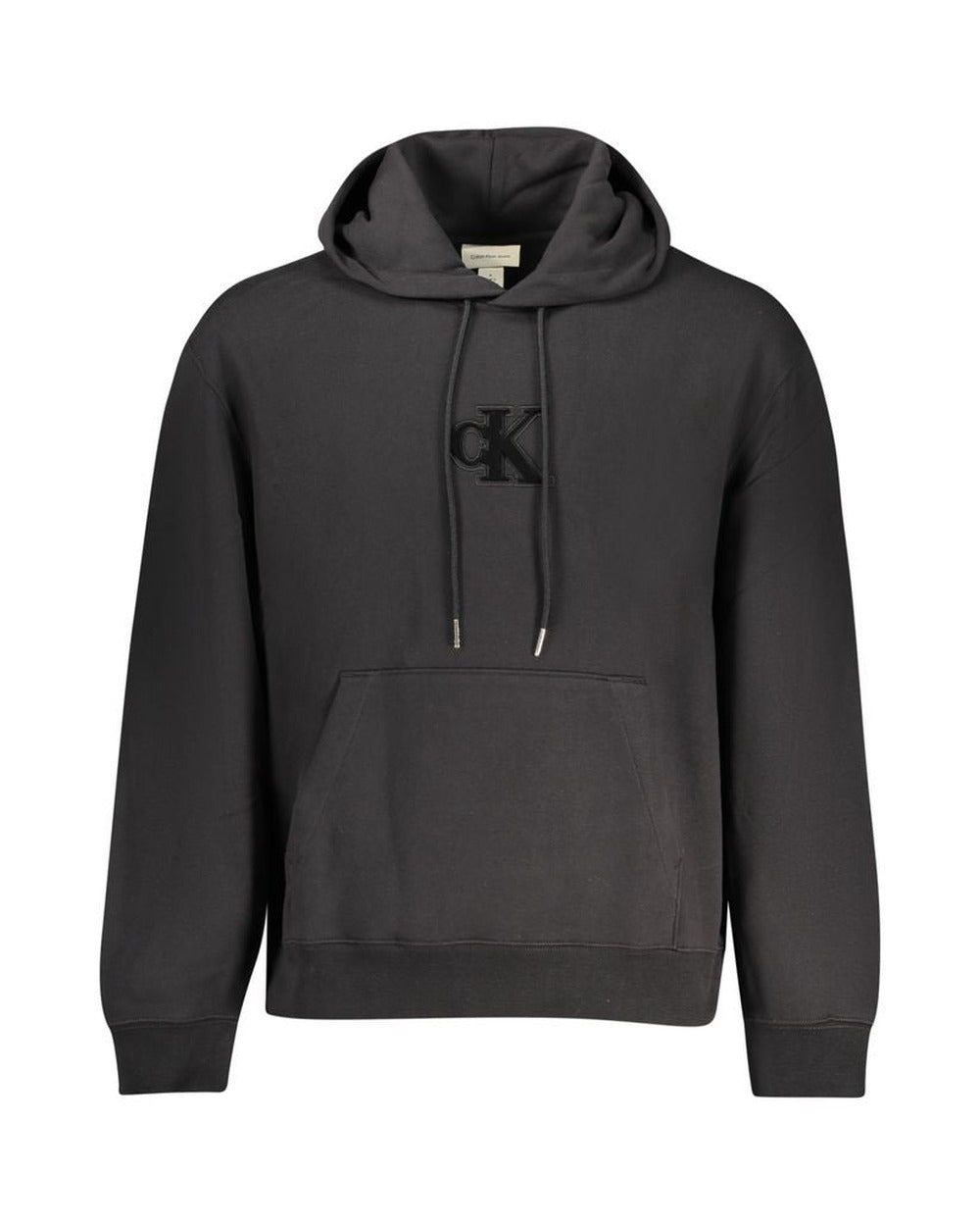 Calvin Klein Black Cotton Men's Hooded Sweatshirt