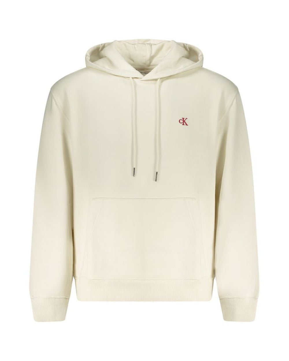 Calvin Klein White Cotton Men's Hoodie