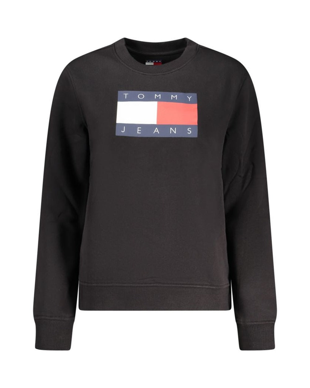 Tommy Hilfiger Black Cotton Women Sweatshirt