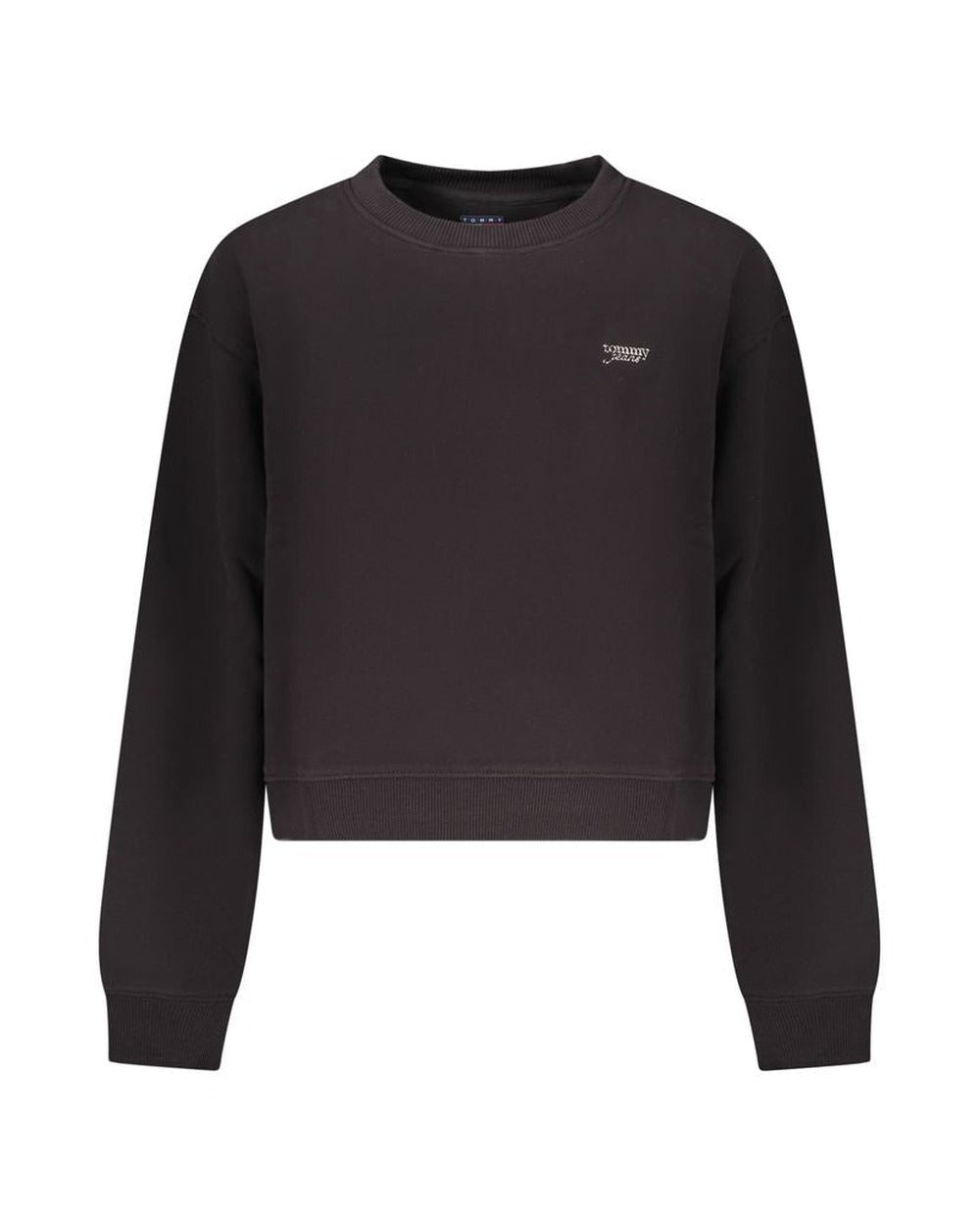 Tommy Hilfiger Black Cotton Women Sweatshirt