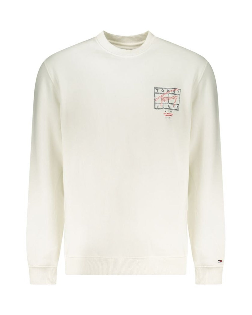 Tommy Hilfiger White Cotton Men's Sweatshirt