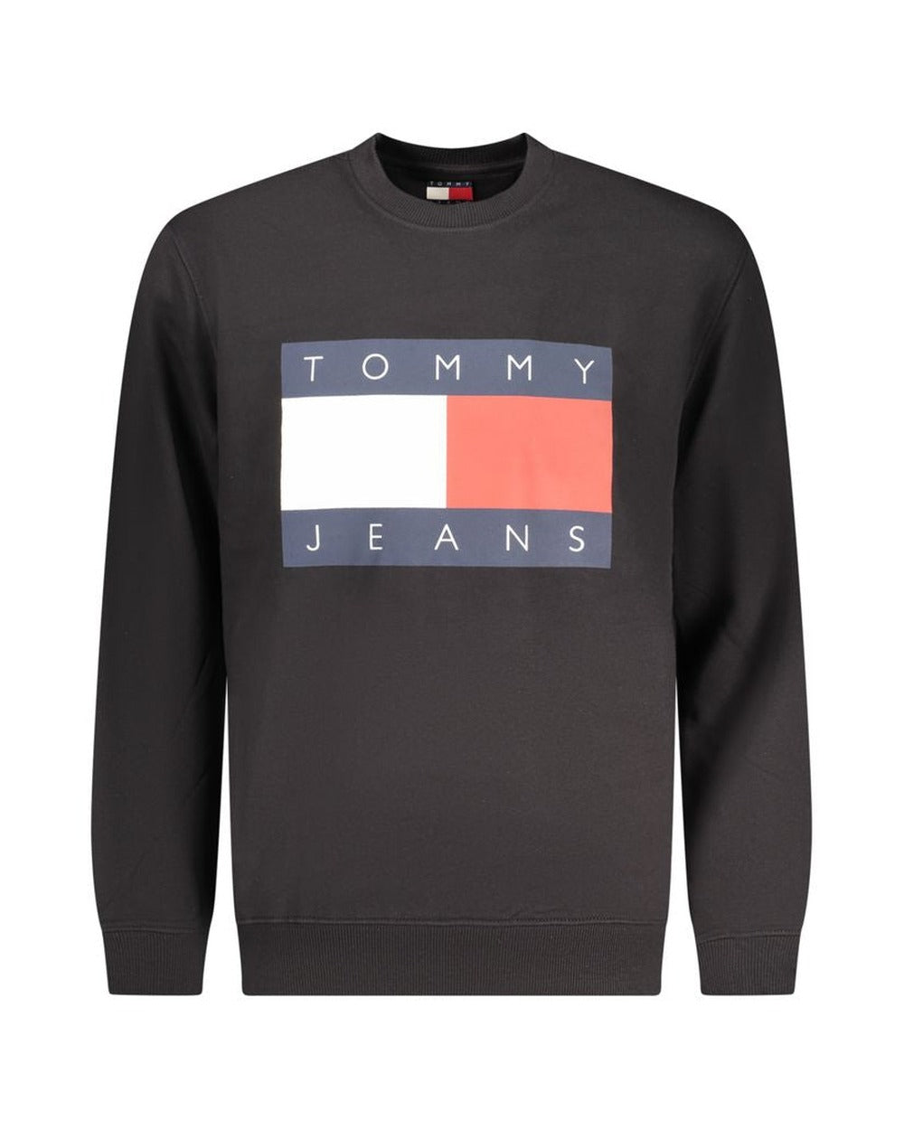 Tommy Hilfiger Black Cotton Men Sweatshirt