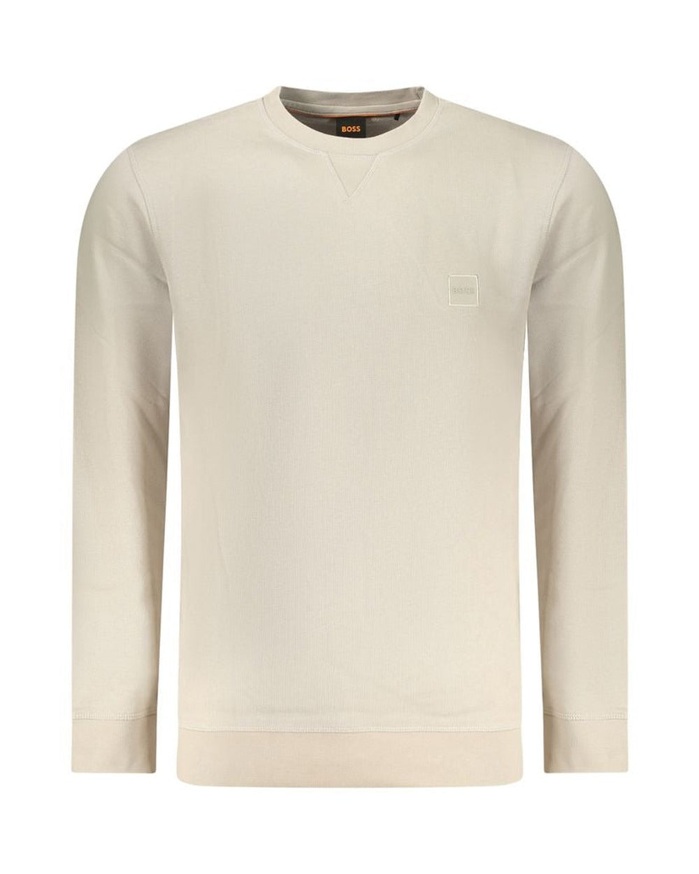 Hugo Boss Beige Cotton Men Sweatshirt