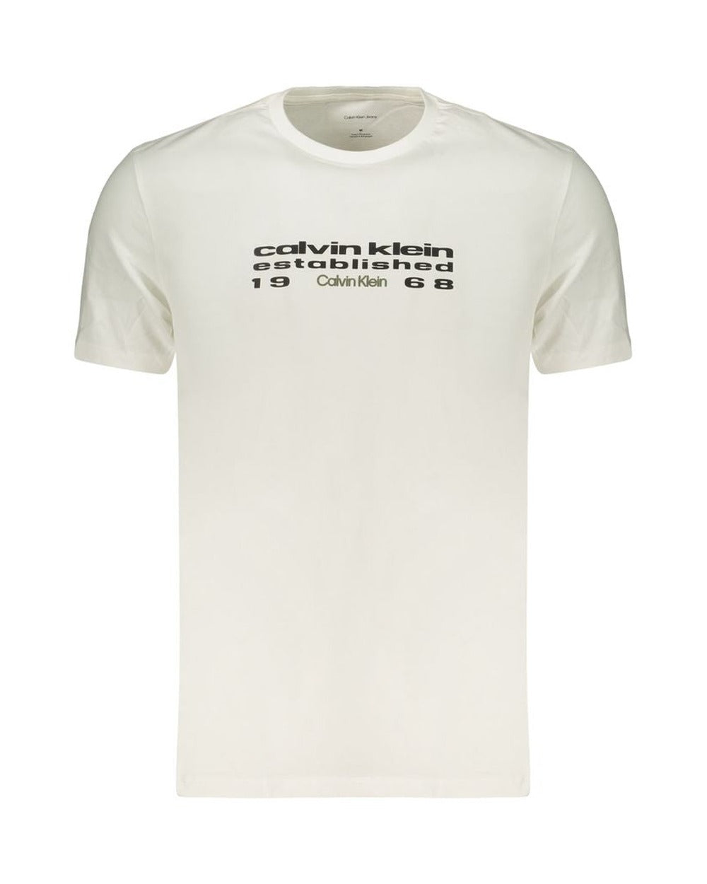 Calvin Klein White Cotton Men's T-Shirt