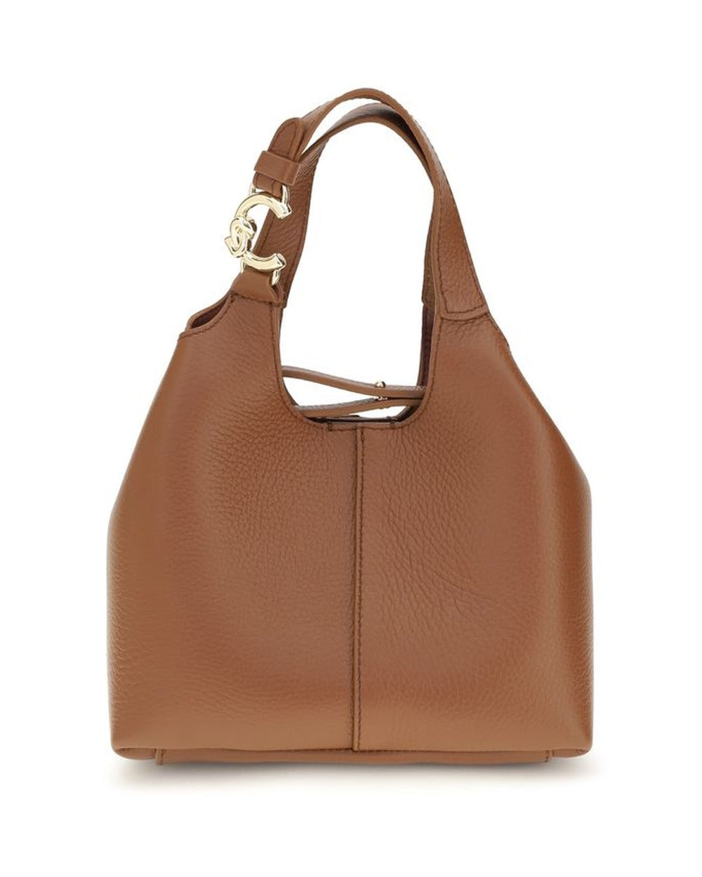 Coccinelle Brown Calf Leather Bos Taurus Handbag