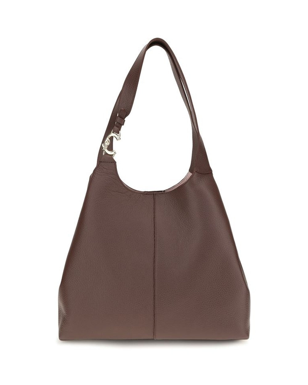 Coccinelle Brown Calf Leather Bos Taurus Shoulder Bag