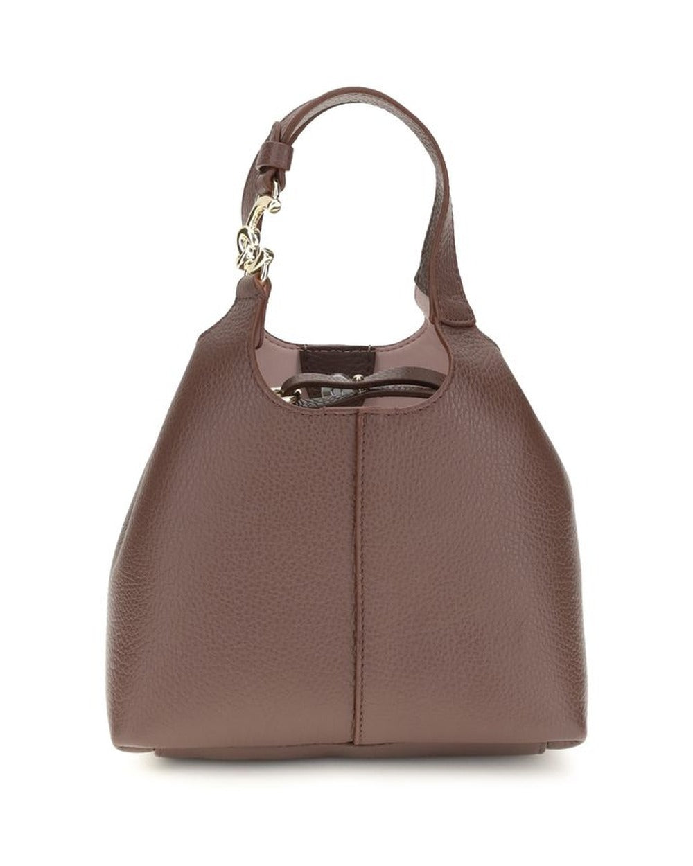 Coccinelle Brown Calf Leather Bos Taurus Handbag