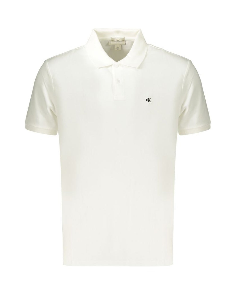 Calvin Klein White Cotton Men's Polo Shirt