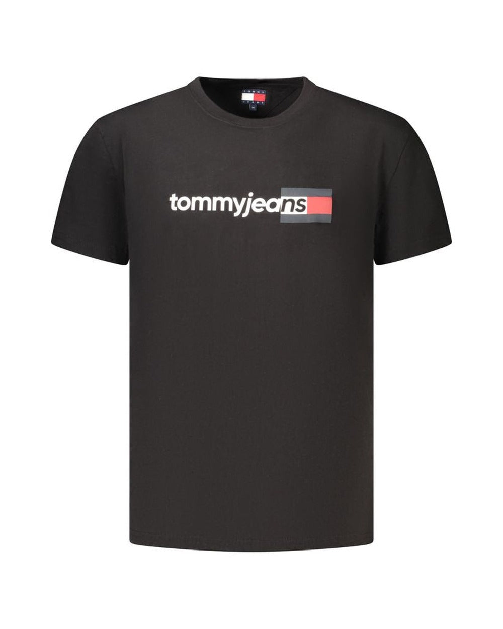 Tommy Hilfiger Black Cotton Men's T-Shirt