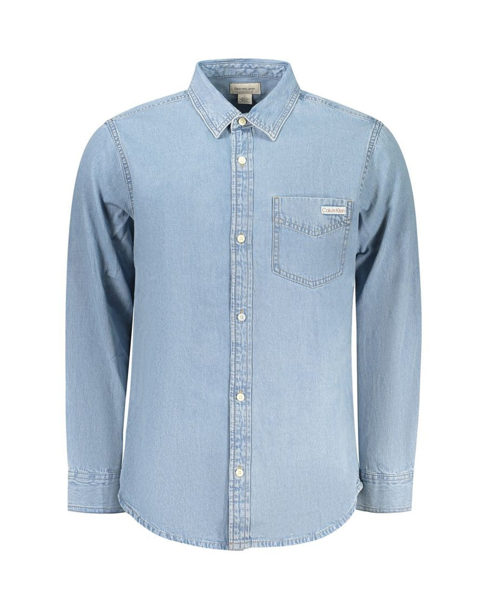 Calvin Klein Azzurro Cotton Men's Shirt