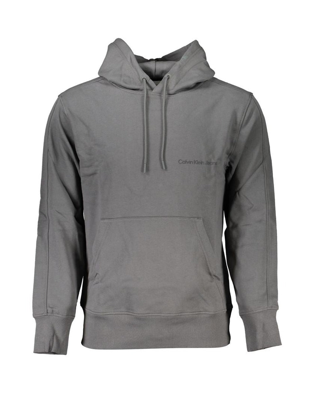 Calvin Klein Elegant Gray Hooded Sweatshirt