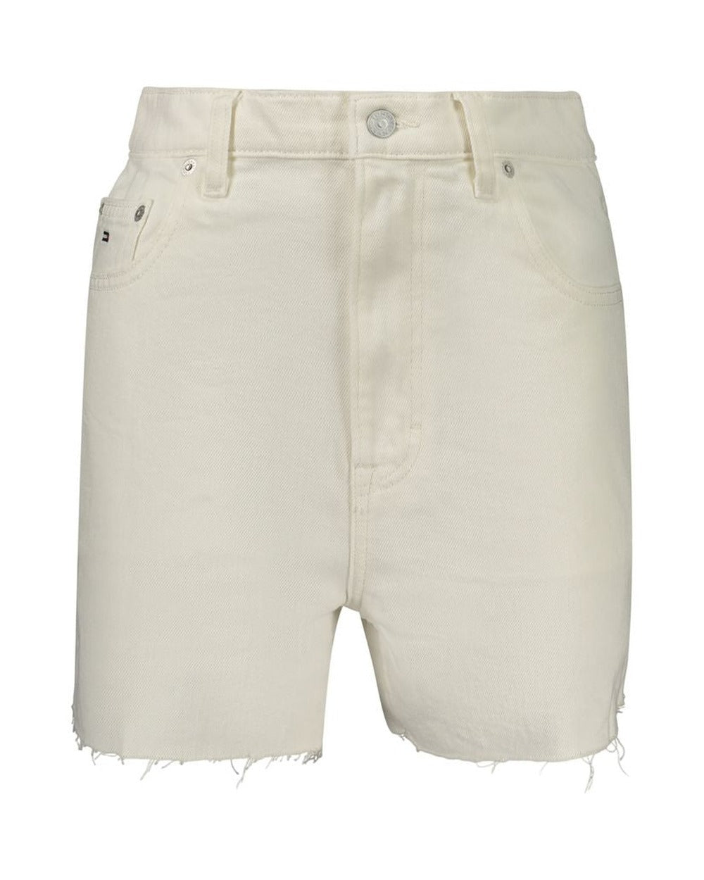 Tommy Hilfiger White Cotton Women Shorts