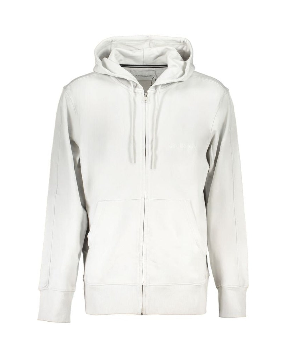 Calvin Klein Grigio Cotton Men Sweatshirt