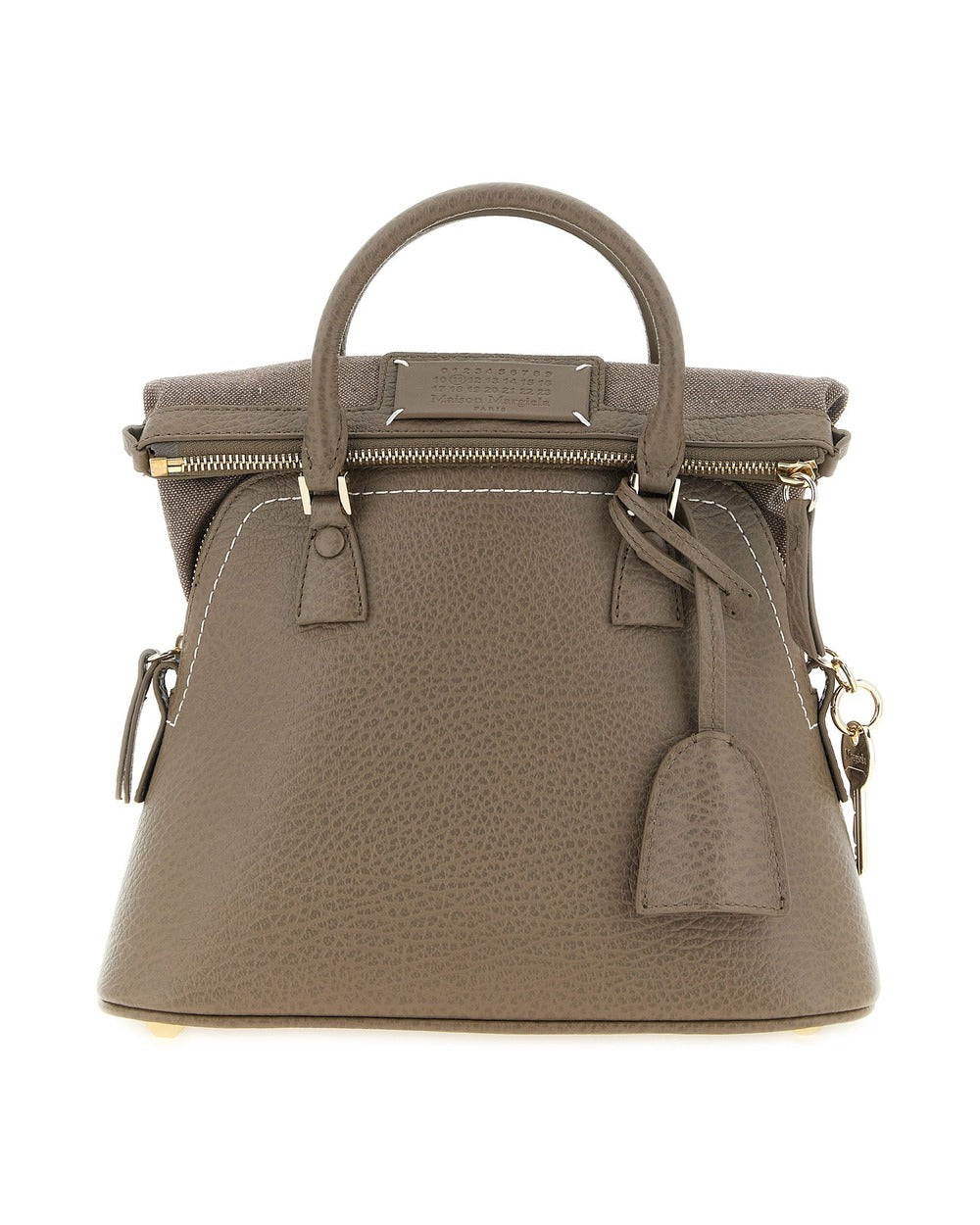 Maison Margiela Gray Calfskin Shoulder Bag