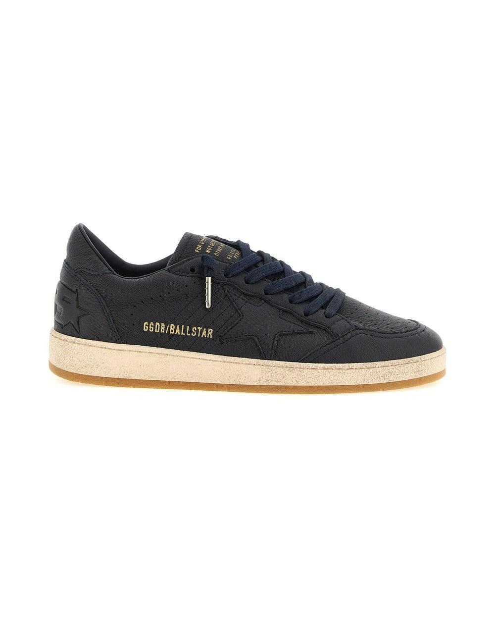 Golden Goose Blue Cowhide Low Top Sneakers