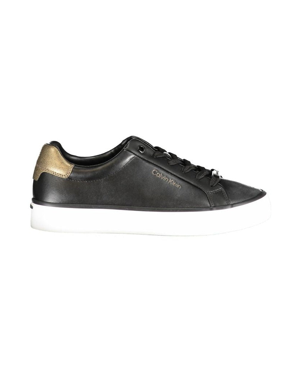 Calvin Klein Black Leather Women Sneaker