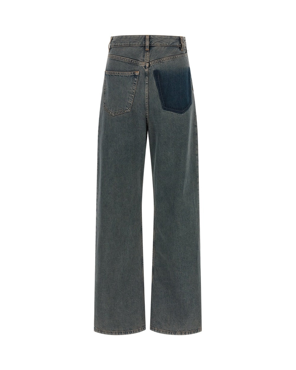 MM6 Maison Margiela Gray Cotton Jeans Denim