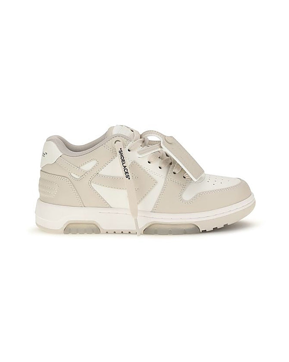 Beige Calf Leather Bos Taurus Low Top Sneakers
