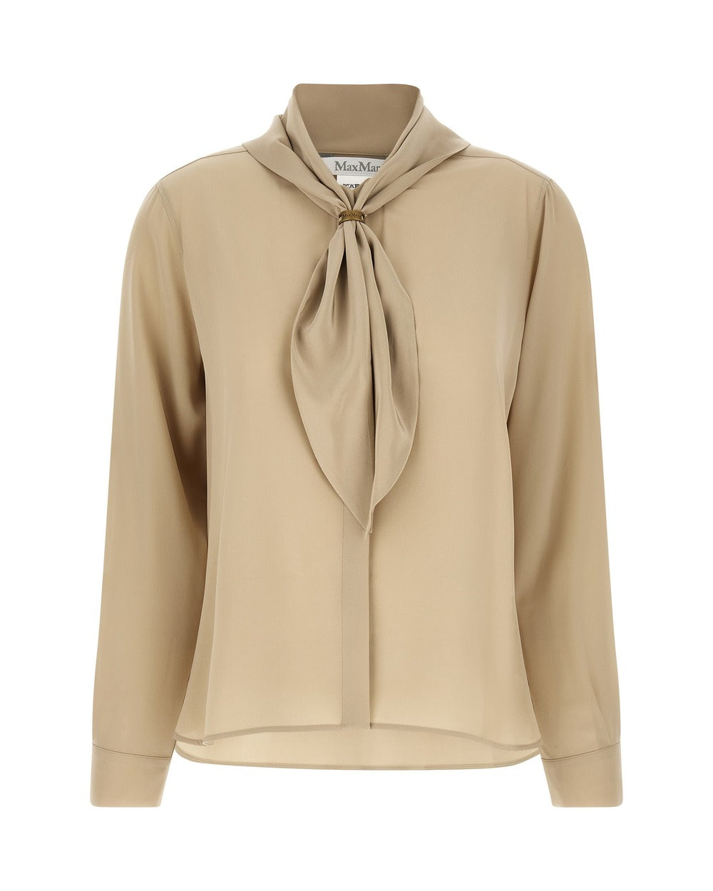 Max Mara Beige Silk Blouse