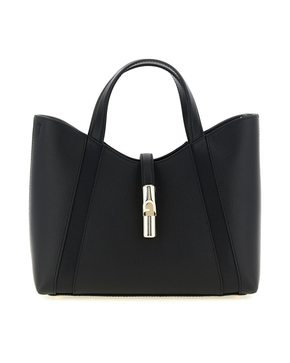 Furla Black Calfskin Tote Bag