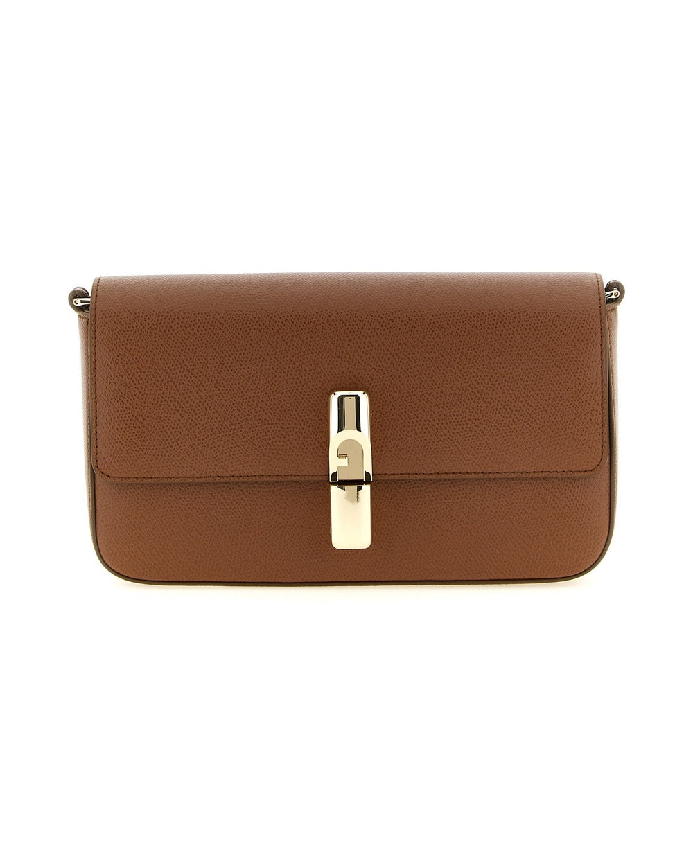 Furla Brown Calfskin Crossbody Bag