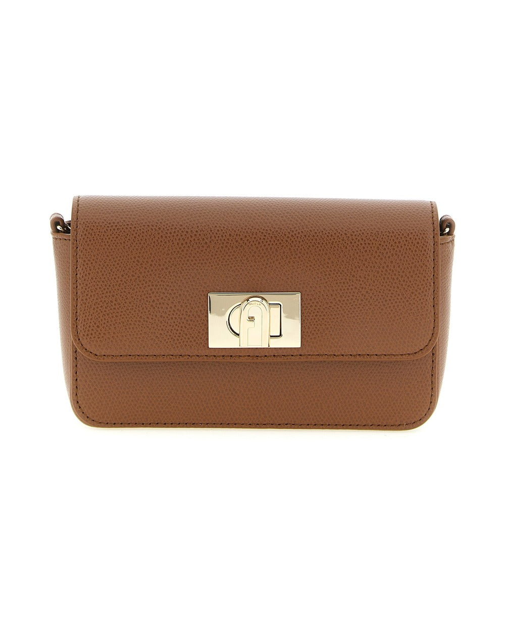 Furla Brown Calfskin Crossbody Bag