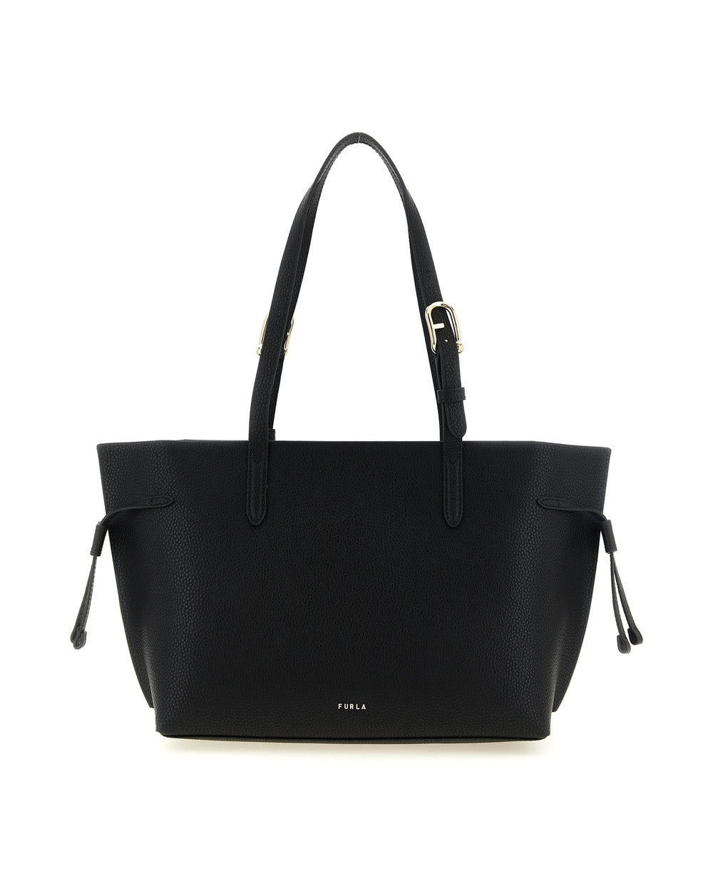 Furla Black Calfskin Tote Bag