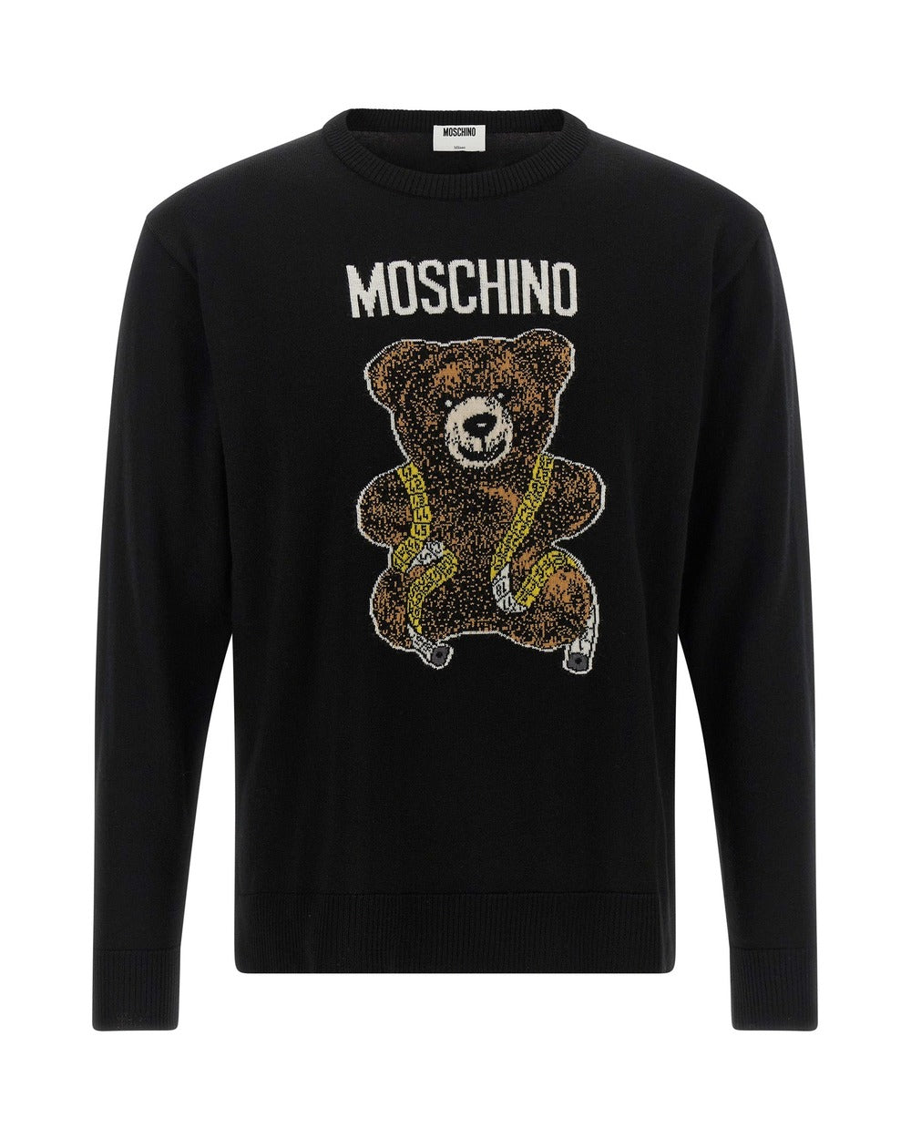 Moschino Black Virgin Wool Cardigan