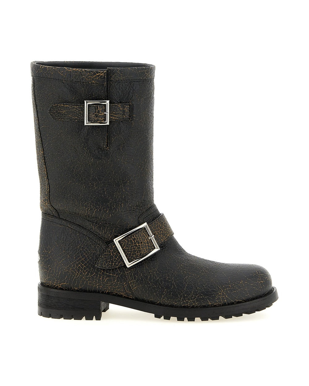 Jimmy Choo Black Leather Ankle Boots