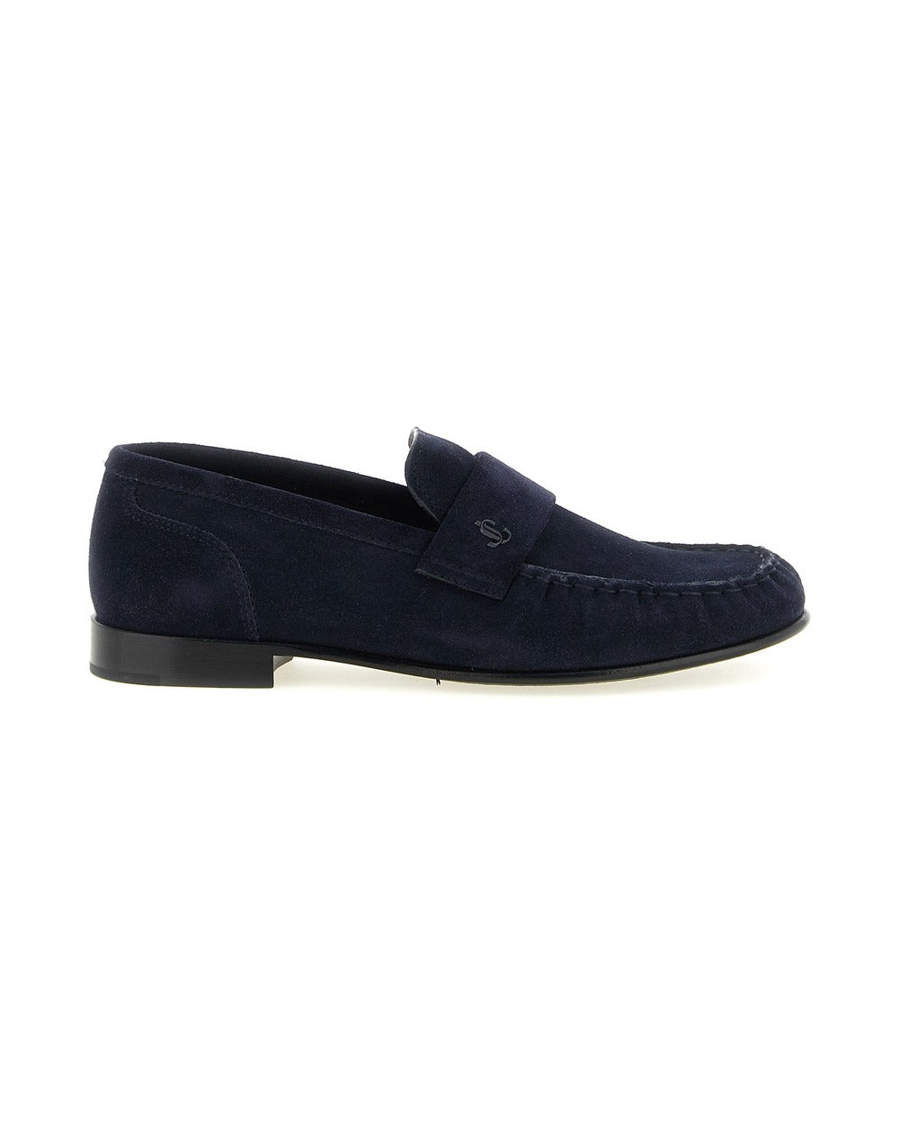 Jimmy Choo Blue Leather Slip-On Loafers