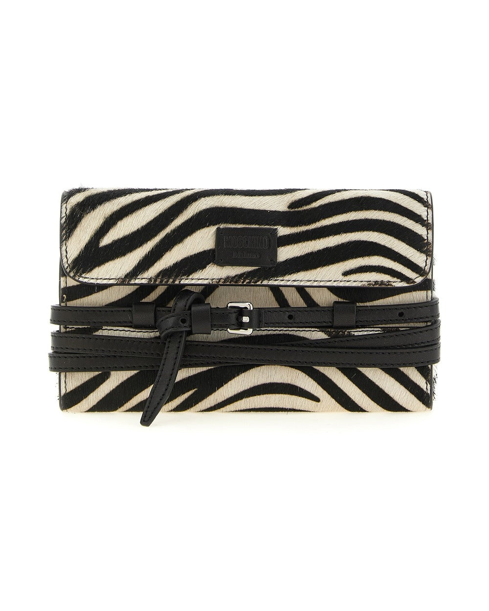 Moschino Bicolor Leather Cardholder