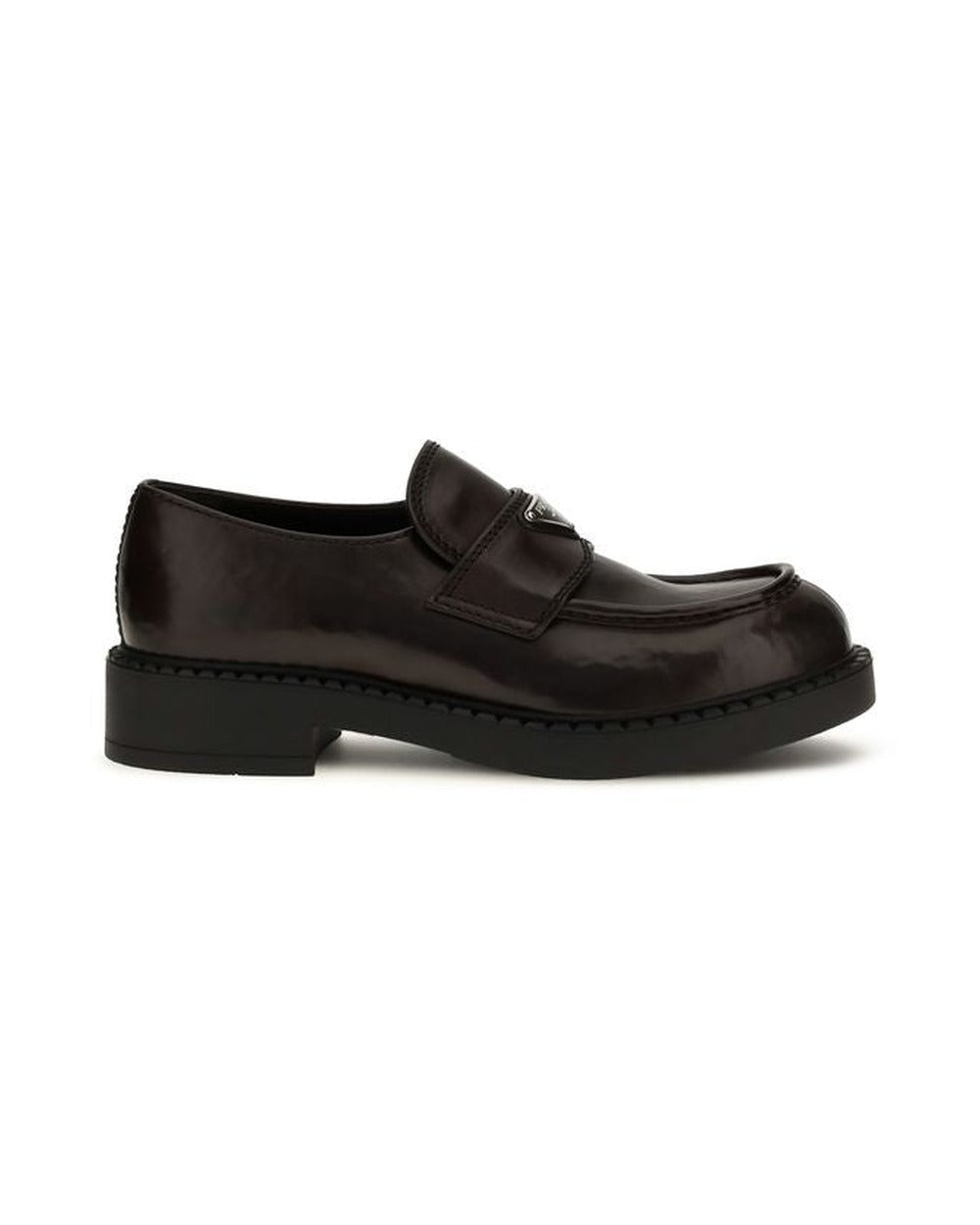 Brown Calf Leather Bos Taurus Slip-On Loafers