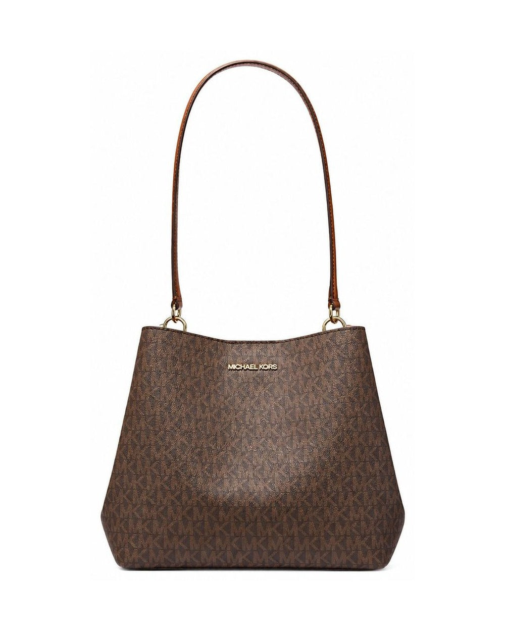 Michael Kors Brown Canvas Shoulder Bag