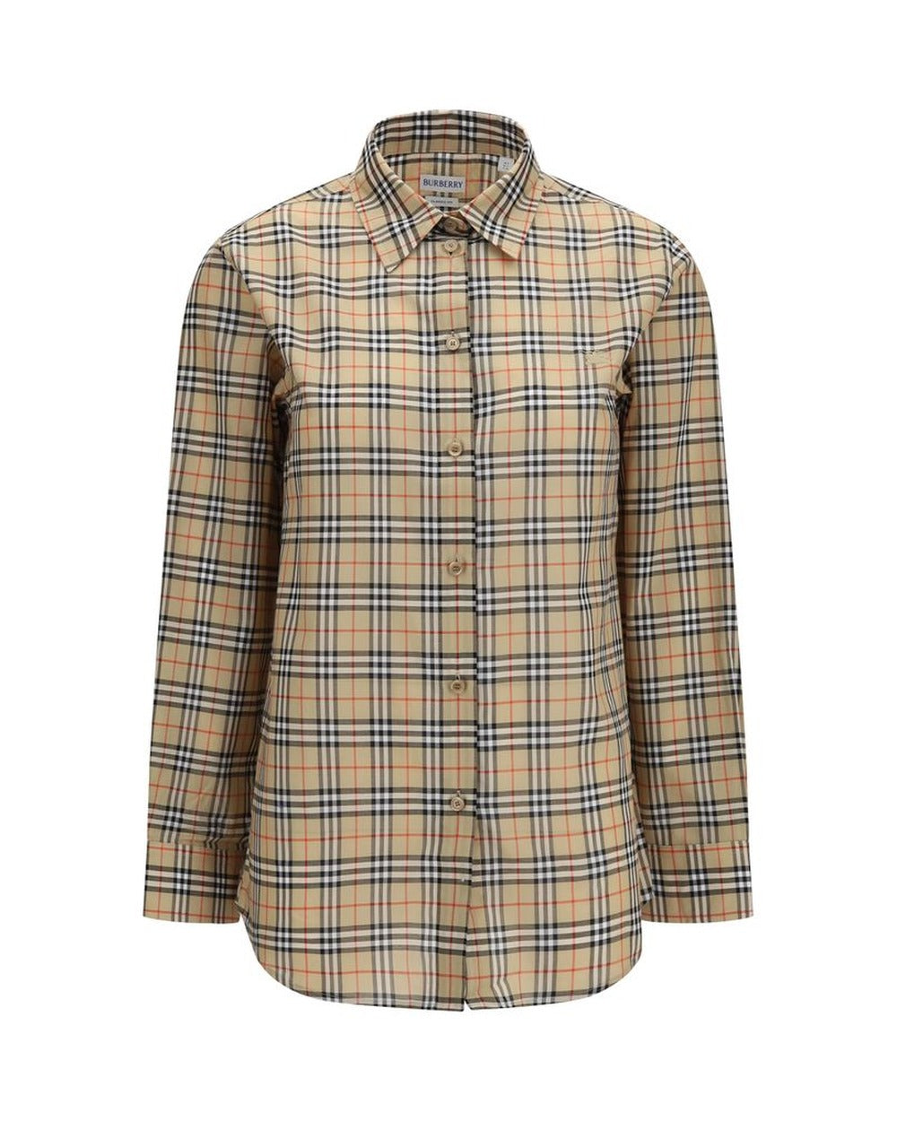 Burberry Beige Cotton Pattern Shirt