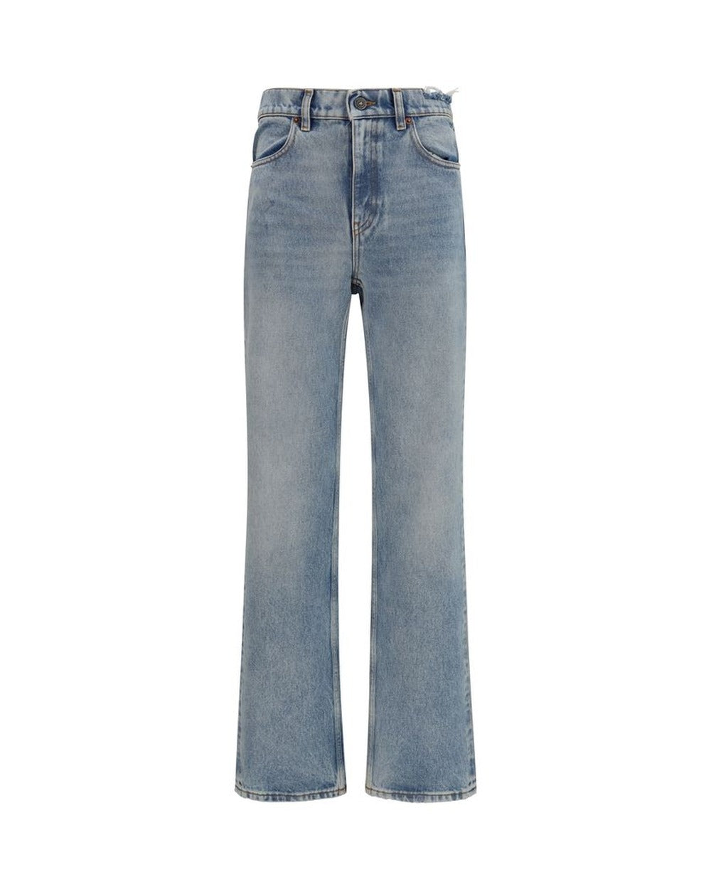 Golden Goose Blue Cotton Straight-Leg Jeans