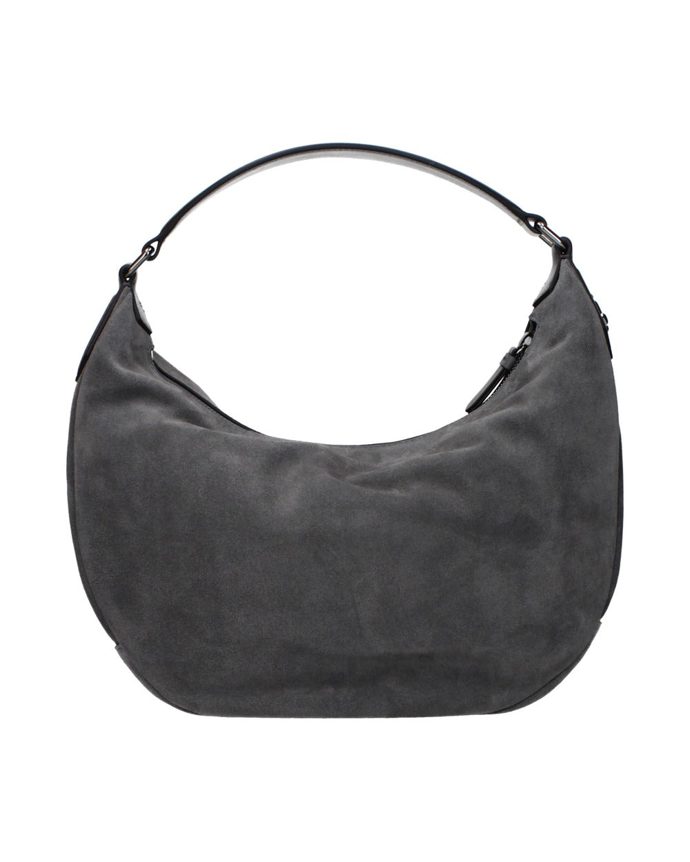 Jimmy Choo Gray Leather Shoulder Bag
