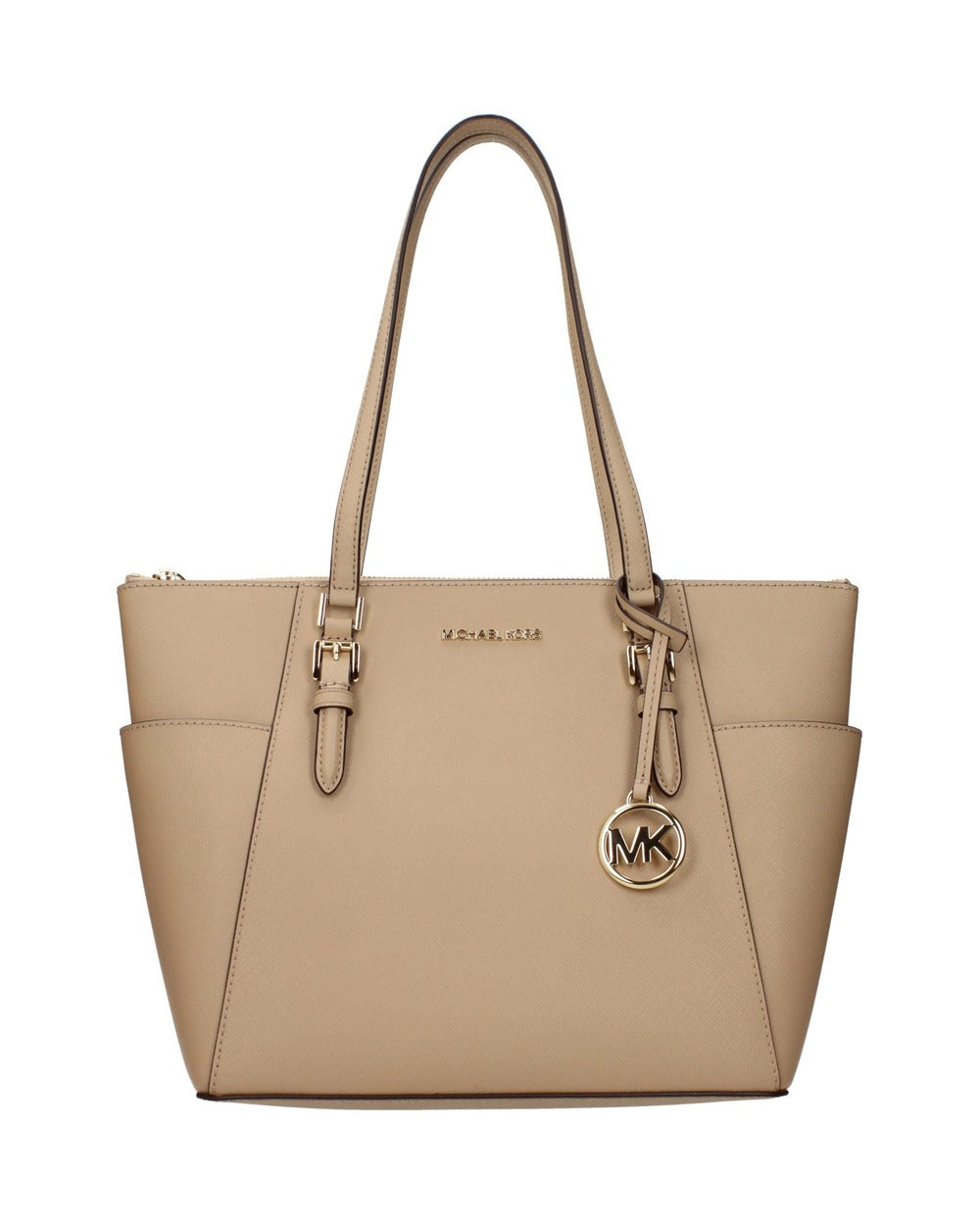 Michael Kors Beige Leather Shoulder Bag