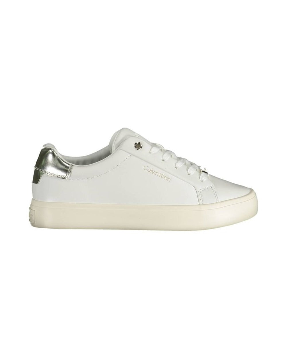 Calvin Klein Bianco Pelle Women Sneaker