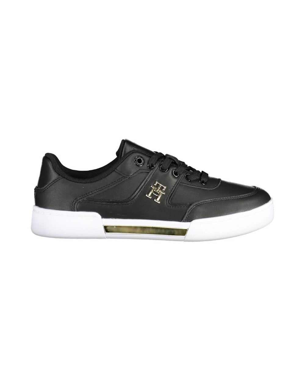 Tommy Hilfiger Black Polyester Women Sneaker